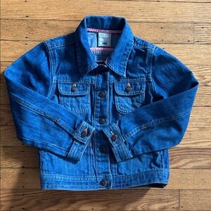 Old Navy Denim Blue Jean Jacket Girls Wash Size 5 XS